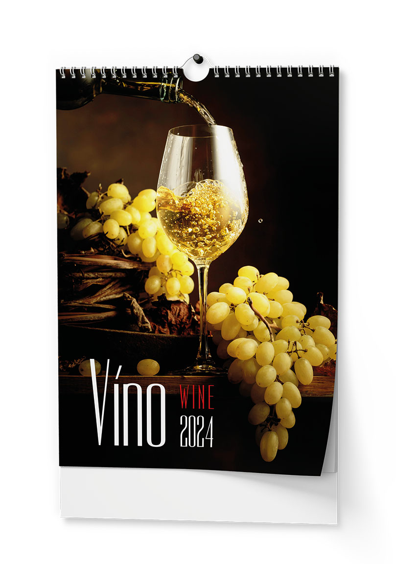 Nástěnný kalendář - Víno - A3