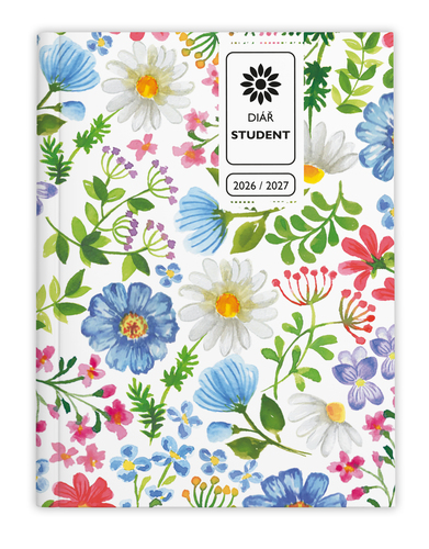 Týdenní diář - Student - V8 - lamino - kapesní - Louka