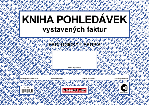 Kniha pohledávek A4 /kn. vys. fa.ob./