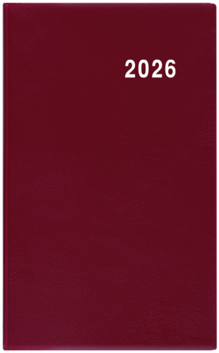 Týdenní diář - Gustav - PVC - bordó