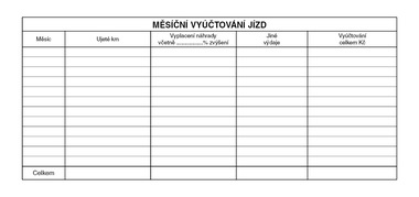 Kniha jízd 1/3 A4 /fir. a sou.voz,ob./