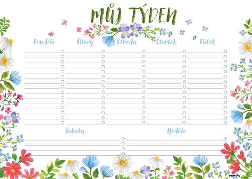 Týdenní plánovač A4 - Luční