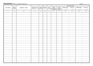 Kniha pohledávek A4 /kn. vys. fa.ob./