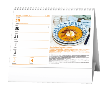 Stolní kalendář - České tradiční recepty