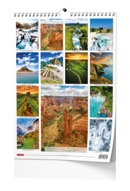 Nástěnný kalendář - Beautiful world - A3