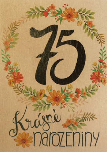 Přáníčko BeBechy – recyklovaný papír – 75