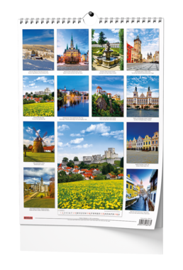 Nástěnný kalendář - Česká republika - A3