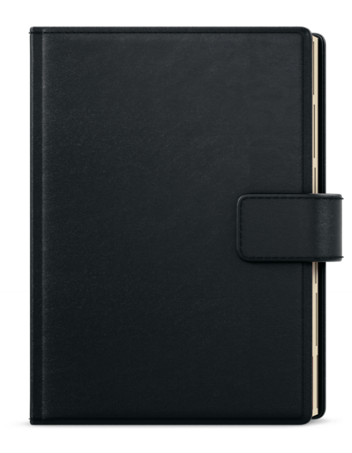 Denní diář - Ctirad s výsekem - Elite - A5 - černá