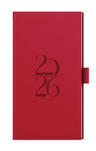 Týdenní diář - Jakub - Deny - kapesní - červená