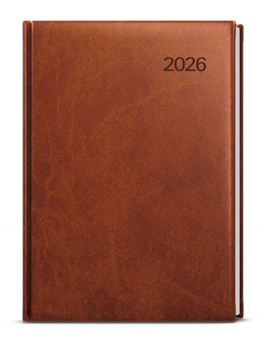 Týdenní diář - Oskar - Vivella - A5 - hnědá