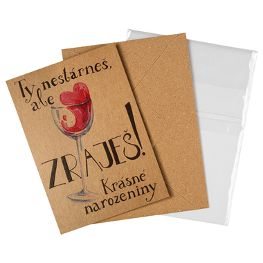 Přáníčko BeBechy XL - recyklovaný papír - Zraješ