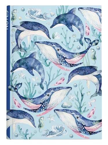 Notes linkovaný - A5 - lamino - Velryba