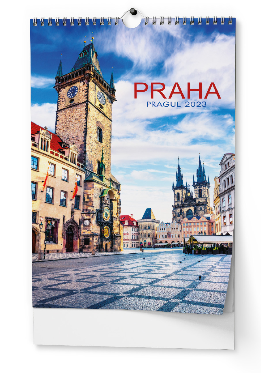 Nástěnný kalendář - Praha - A3
