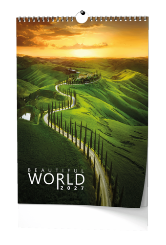 Nástěnný kalendář - Beautiful world - A3