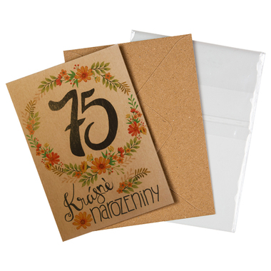 Přáníčko BeBechy – recyklovaný papír – 75