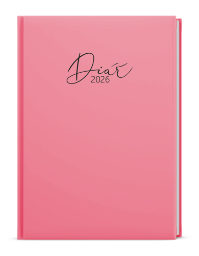 Týdenní diář - Oskar - Pastel - A5 - růžová