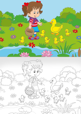 Omalovánka - A5 - Jaro