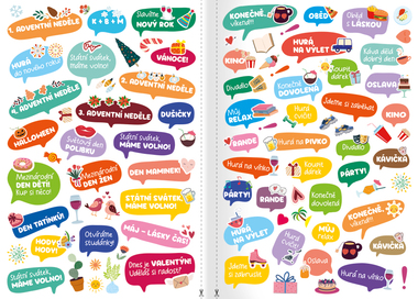 Samolepkový sešit - Samolepky do diáře