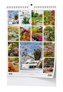 Nástěnný kalendář - Zahrady - A3                                           