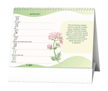 Stolní kalendář - Vitamíny a minerály