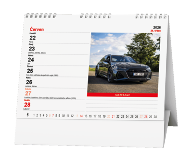 Stolní kalendář - Auta             