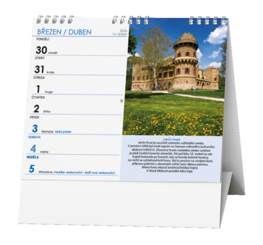 Stolní kalendář - IDEÁL - Hrady a zámky 