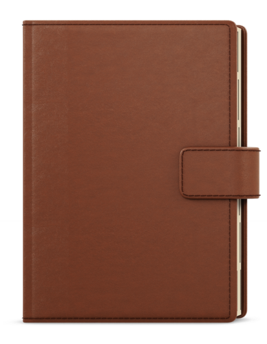 Týdenní diář - Oskar - Elite - A5 - hnědá 
