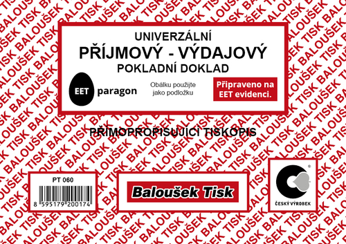 Univerzální příjm.-výdaj. pokl.dokl. A6 - EET