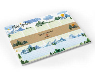 Týdenní plánovač A4 - Hory