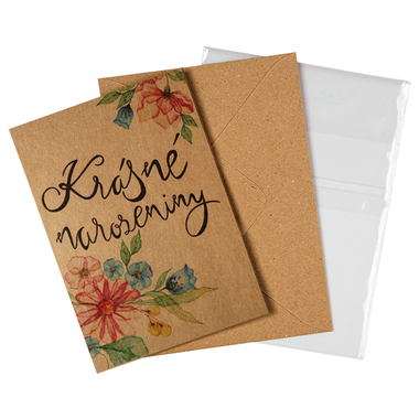 Přáníčko BeBechy XL - recyklovaný papír - Krásné