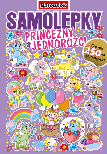 Samolepkový sešit - Princezny a jednorožci