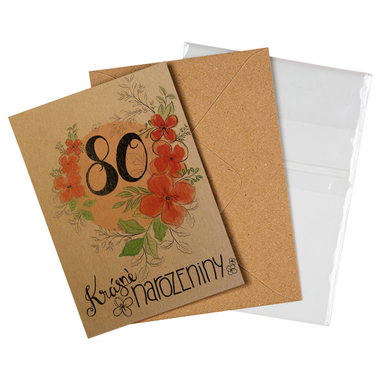 Přáníčko BeBechy – recyklovaný papír – 80