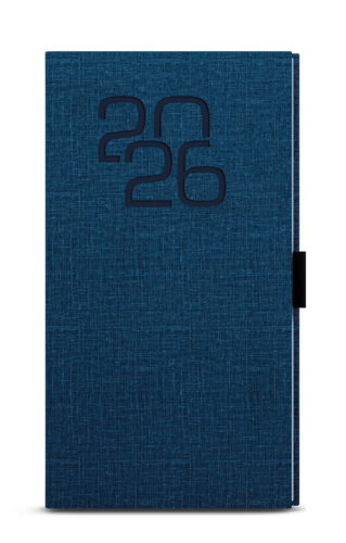 Týdenní diář - Jakub - Fabric - kapesní - modrá