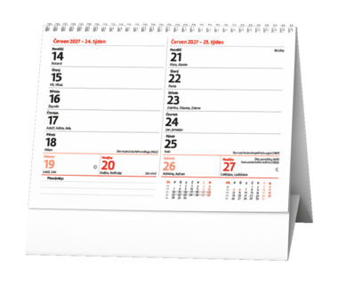 Stolní kalendář - Pracovní kalendář Čtrnáctidenní