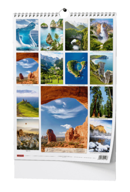 Nástěnný kalendář - Beautiful world - A3