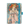 Náhled Denní diář A5 - Alfons Mucha 2027 - Zelený