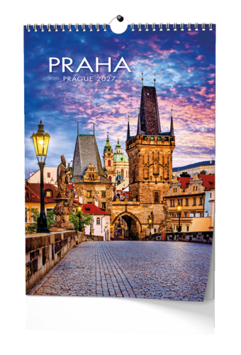 Nástěnný kalendář - Praha - A3