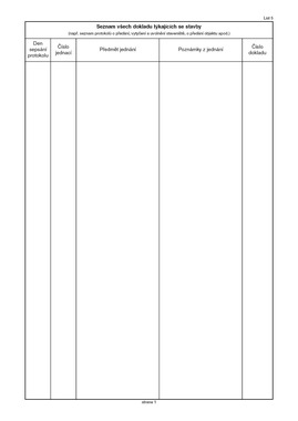 Stavební deník  A4