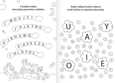 Omalovánka A4 - Procvičujeme abecedu - V pohádce