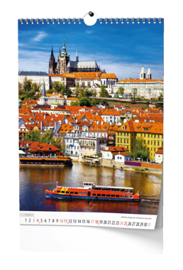 Nástěnný kalendář - Praha - A3