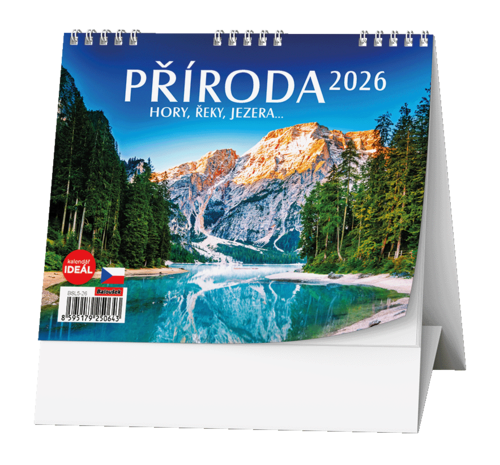Stolní kalendář - IDEÁL - Příroda, hory, řeky, jezera…