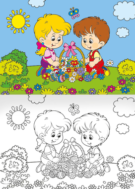 Omalovánka - A5 - Velikonoce