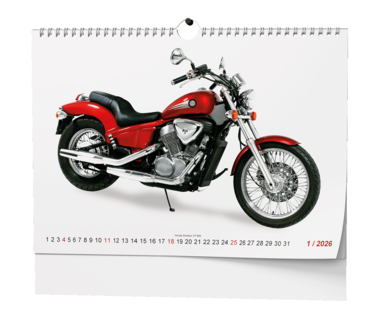 Nástěnný kalendář - Motorbike - A3