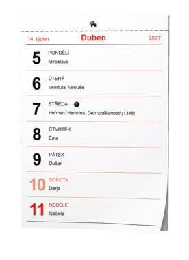 Nástěnný kalendář - Trhací kalendář - A5