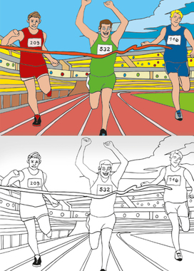 Omalovánka - A5 - Závody