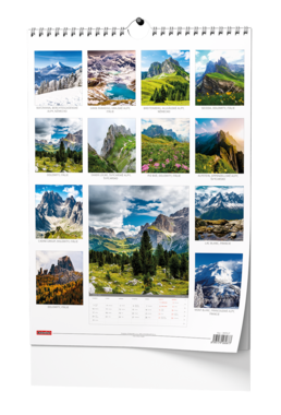 Nástěnný kalendář - Alpy - A3