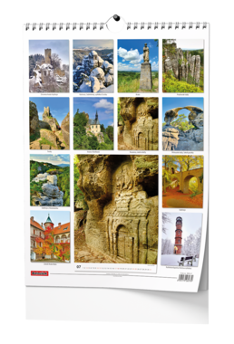 Nástěnný kalendář - Český ráj - A3                                                      