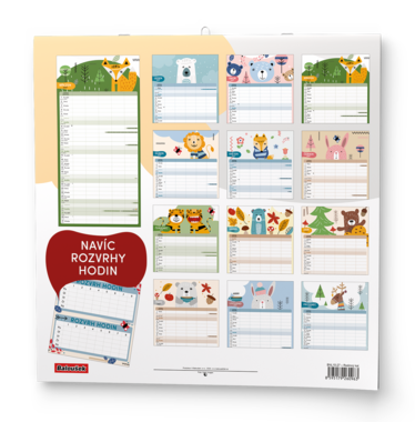 Nástěnný kalendář - Rodinný plánovací kalendář 
