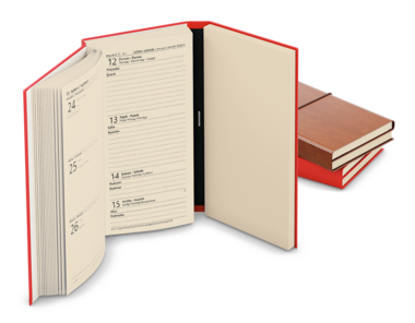 Týdenní diář - Jakub - Dueto - kapesní - diář+blok - hnědá