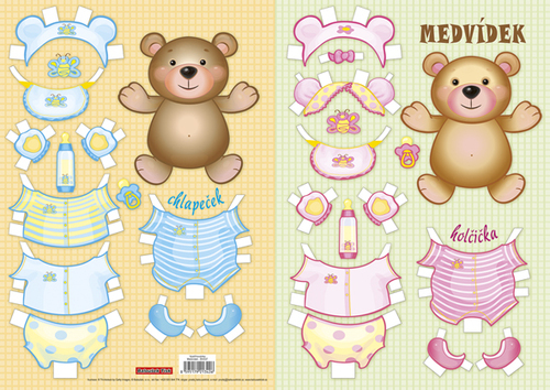 Vystřihovánka Medvídek